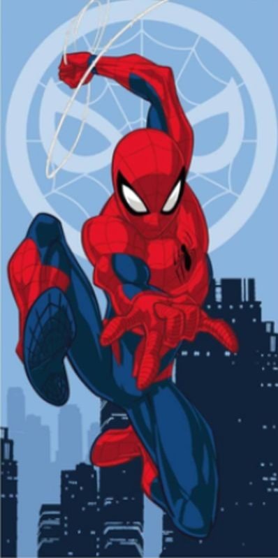 Ručnici, ponchos, ogrtači - ručnici za plažu - JERRY FABRICS Ručnik Spiderman Jump 03 Pamuk - Frotir, 70/140 cm JERRY FABRICS Ručnik Spiderman Jump 03 Pamuk - Frotir, 70/140 cm - ručnici za plažu