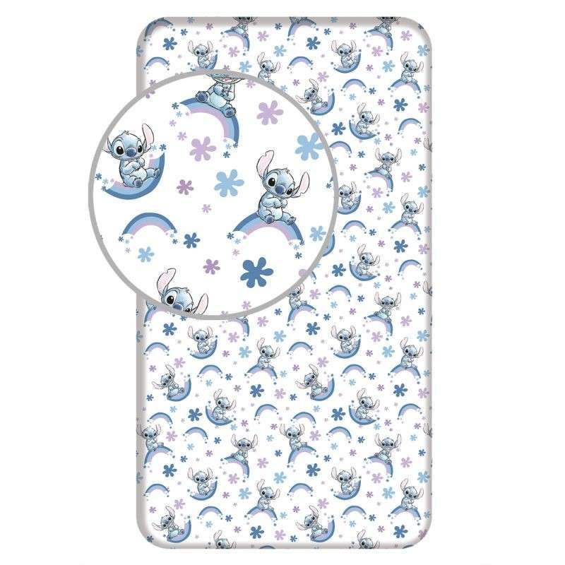 Plahte - plahte sa licencijom - JERRY FABRICS Plahta Lilo and Stitch Rainbow Pamuk, 90/200 cm JERRY FABRICS Plahta Lilo and Stitch Rainbow Pamuk, 90/200 cm - plahte sa licencijom