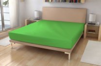 Polášek Jersey plahta Pamuk 150g/m2, 60/120 Oštro zelena cm Plahte - Jersey 60x120