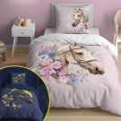 DETEXPOL Posteljina Konj Romantic pink svijetleća Pamuk, 140/200, 70/80 cm