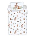 JERRY FABRICS Posteljina za dječji krevetić Šumske životinjice baby Pamuk, 100/135, 40/60 cm Posteljina za dječji krevetić