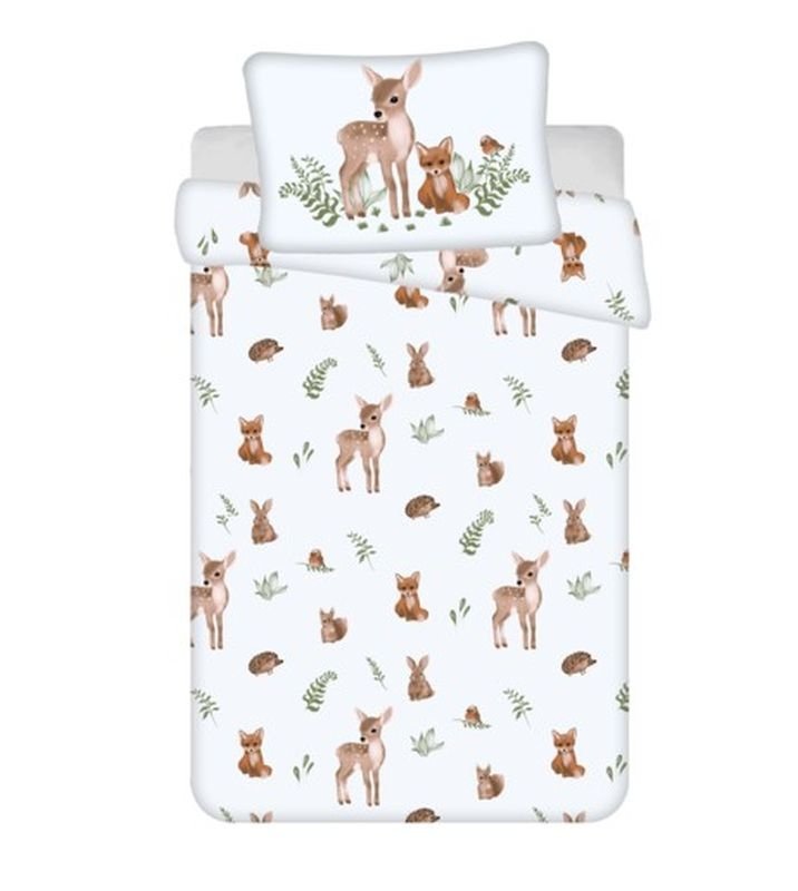 Posteljina za dječji krevetić - JERRY FABRICS Posteljina za dječji krevetić Šumske životinjice baby Pamuk, 100/135, 40/60 cm JERRY FABRICS Posteljina za dječji krevetić Šumske životinjice baby Pamuk, 100/135, 40/60 cm - Posteljina za dječji krevetić