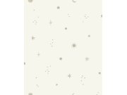 Grandeco - Dječja flis tapeta za zid, bijela, nebo, LD3617 | Ljepilo besplatno Dječja flis tapeta za zid, bijela, nebo, LD3617 | Ljepilo besplatno