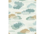 Grandeco - Dječja flis tapeta za zid, oblaci, LD2009 | Ljepilo besplatno Dječja flis tapeta za zid, oblaci, LD2009 | Ljepilo besplatno