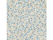 Flis tapeta za zid, plava, cvijeće, LD3015 | Ljepilo besplatno Grandeco