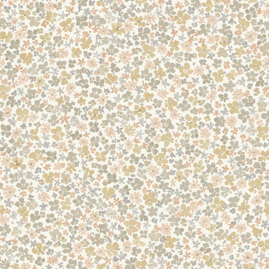 Grandeco - Flis tapeta za zid, oker, cvijeće, LD3020 | Ljepilo besplatno Flis tapeta za zid, oker, cvijeće, LD3020 | Ljepilo besplatno - Grandeco