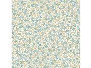 Flis tapeta za zid, tirkizna, cvijeće, LD3009 | Ljepilo besplatno Grandeco