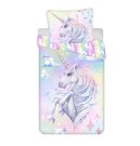 JERRY FABRICS Posteljina Jednorog Pastel Rainbow Pamuk, 140/200, 70/90 cm Dječji posteljina bez licencije