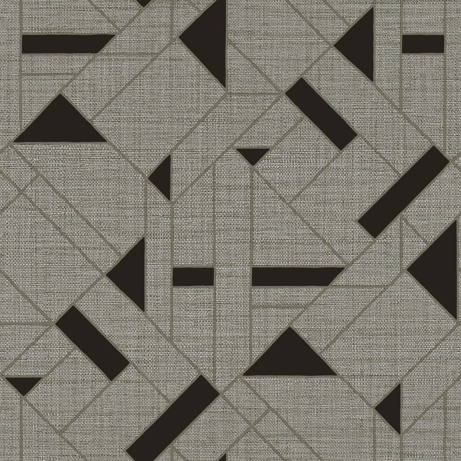 Zambaiti Parati - Luksuzna siva geometrijska flis tapeta za zid | Z18950 | Ljepilo besplatno Luksuzna siva geometrijska flis tapeta za zid | Z18950 | Ljepilo besplatno - Zambaiti Parati