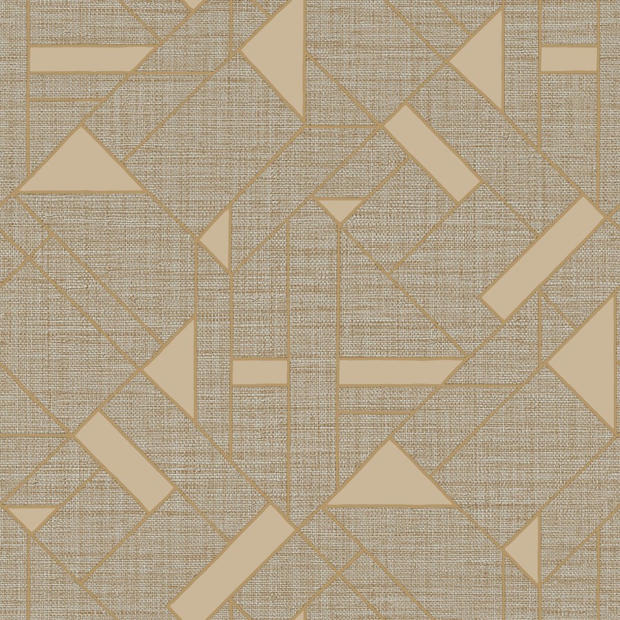 Zambaiti Parati - Luksuzna sivo-smeđa geometrijska flis tapeta za zid | Z18946 | Ljepilo besplatno Luksuzna sivo-smeđa geometrijska flis tapeta za zid | Z18946 | Ljepilo besplatno - Zambaiti Parati