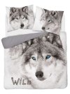 DETEXPOL Francuska posteljina Husky Pamuk, 220/200, 2x70/80 cm Posteljina foto print