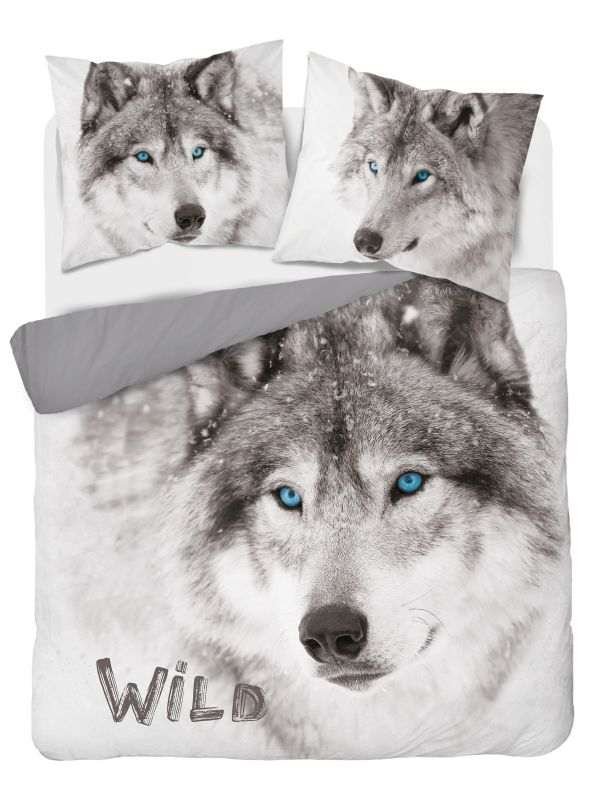 Posteljina foto print - DETEXPOL Francuska posteljina Husky Pamuk, 220/200, 2x70/80 cm DETEXPOL Francuska posteljina Husky Pamuk, 220/200, 2x70/80 cm - Posteljina foto print