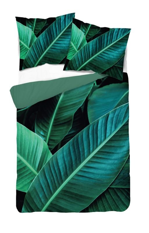 DETEXPOL Francuska posteljina 3D Listovi banane micro Poliester - mikrovlákno, 220/200, 2x70/80 cm - Posteljina klasičan uzorak