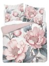 DETEXPOL Francuska posteljina 3D Božuri ružičasti micro Poliester - mikrovlakna, 220/200, 2x70/80 cm Posteljina foto print