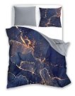 FARO Posteljina pamučni saten Mineral Blue Pamuk - Saten, 140/200, 70/90 cm Posteljina klasičan uzorak