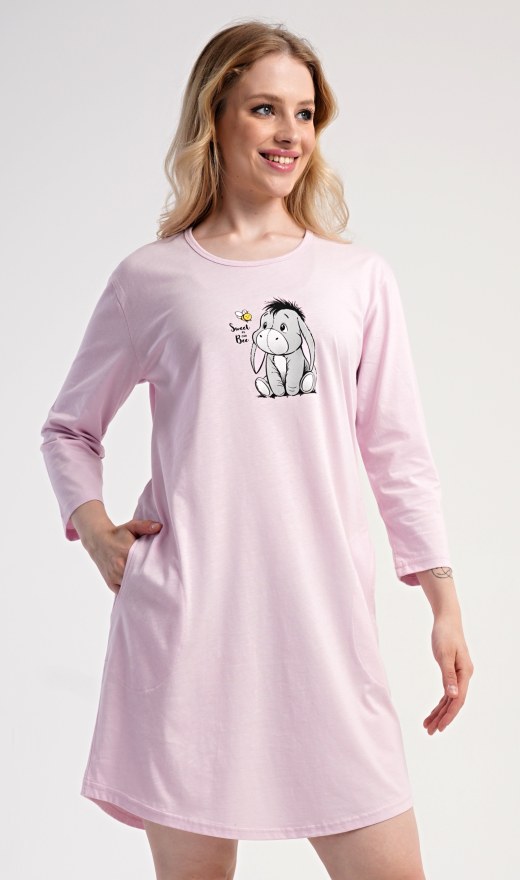 Žene - Ženske noćne spavaćice - Ženska kućna haljina s tročetvrt rukavima Magarac Ženska kućna haljina s tročetvrt rukavima Magarac - Ženske noćne spavaćice