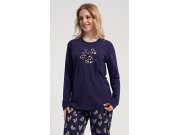 Ženska duga pidžama Sarah Žene - Ženska pidžama - Ženske pidžame s dugim rukavima