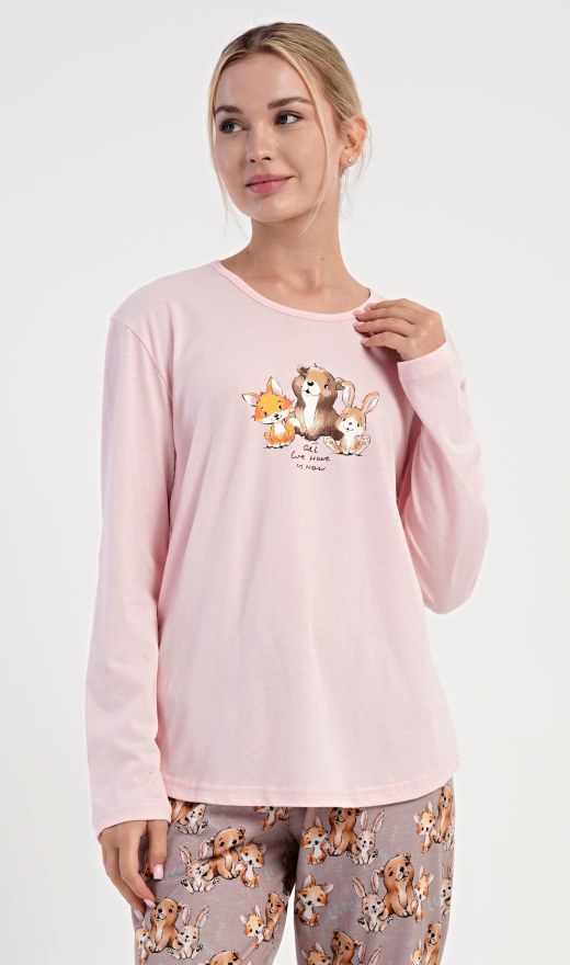 Duga ženska pidžama Olivia - Ženske pidžame s dugim rukavima