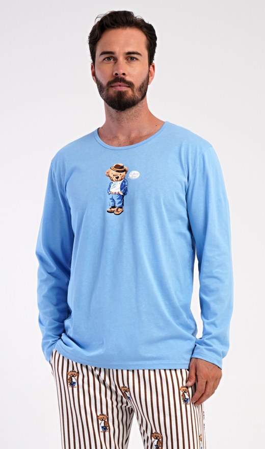 Muškarci - Muške pidžame - Muške pidžame s dugim rukavima - Muška duga pidžama Bear Muška duga pidžama Bear - Muške pidžame s dugim rukavima