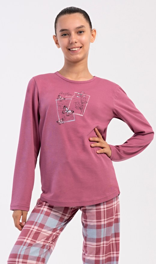 Djeca - Djevojke - Djevojačke pidžame - Djevojačke pidžame s dugim rukavima - Dječja duga pidžama Charlotte Dječja duga pidžama Charlotte - Djevojačke pidžame s dugim rukavima