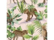 Samoljepljiva tapeta za zid tropska oaza s leopardom, 0,53 × 6,00 m Za zid