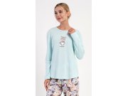 Ženska duga pidžama Jazavac Žene - Ženska pidžama - Ženske pidžame s dugim rukavima