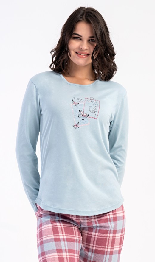Duga ženska pidžama Charlotte - Ženske pidžame s dugim rukavima
