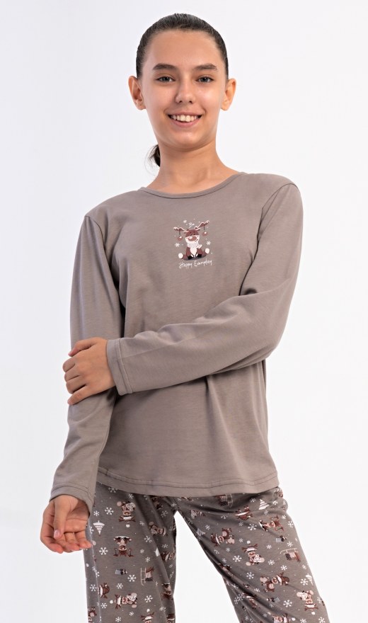 Dječja pidžama duga Sob - Djevojačke pidžame s dugim rukavima