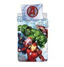 JERRY FABRICS Posteljina Avengers Heroes Pamuk, 140/200, 70/90 cm Posteljina sa licencijom