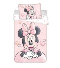 JERRY FABRICS Posteljina za dječji krevetić Minnie Powder pink baby Pamuk, 100/135, 40/60 cm Posteljina za dječji krevetić