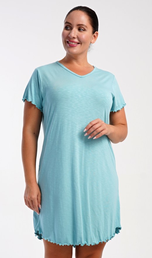 Žene - Ženske noćne spavaćice - Ženska noćna košulja s kratkim rukavima Sabrina Ženska noćna košulja s kratkim rukavima Sabrina - Ženske noćne spavaćice