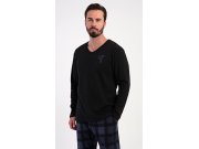 Muškarci Muške pidžame Muške pidžame s dugim rukavima - Muška pidžama duga Erik Muška pidžama duga Erik