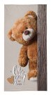 DETEXPOL Ručnik Medvjedić Love You Pamuk - Frotir, 70/140 cm Novosti - ručnici za plažu