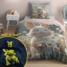 DETEXPOL Posteljina Zaječica svijetleća Pamuk, 140/200, 70/80 cm Posteljina foto print