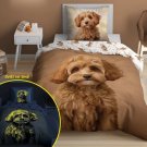 DETEXPOL Posteljina Štene svijetleća Pamuk, 140/200, 70/80 cm Posteljina foto print