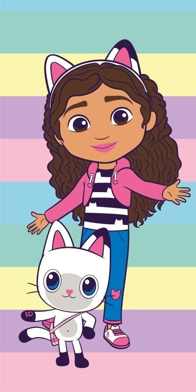 JERRY FABRICS Ručnik Gabina čarobna kućica Colors Pamuk - Frotir, 70/140 cm - ručnici za plažu