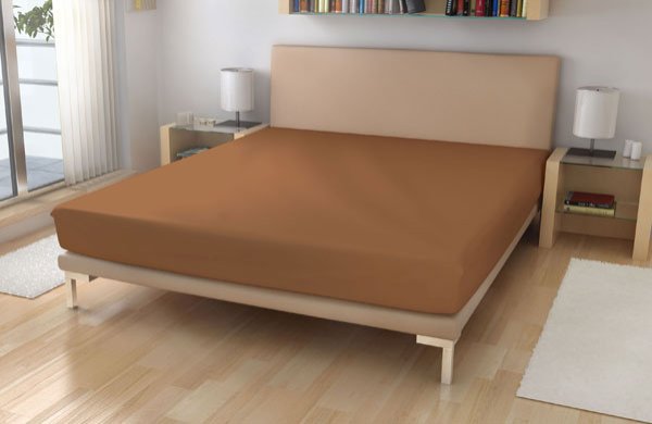 Jersey plahta 180/200 lješnjak - Plahte