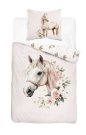 Posteljina klasičan uzorak - DETEXPOL Posteljina Konj romantic Pamuk, 140/200, 70/80 cm DETEXPOL Posteljina Konj romantic Pamuk, 140/200, 70/80 cm