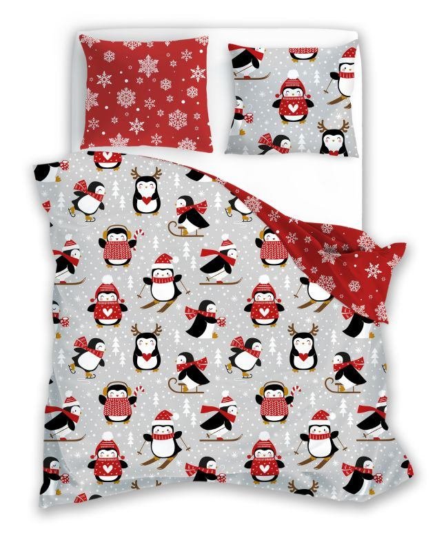 Dječji posteljina bez licencije - FARO Božićna posteljina Scandic 076 Pingvini Pamuk, 140/200, 70/90 cm FARO Božićna posteljina Scandic 076 Pingvini Pamuk, 140/200, 70/90 cm - Dječji posteljina bez licencije