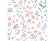 Na zalihama - Flis tapeta za zid bijela cvijeće M88306 | Ljepilo gratis Flis tapeta za zid bijela cvijeće M88306 | Ljepilo gratis