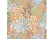 Na zalihama - Flis tapeta za zid smeđa cvijeće listovi M86902 | Ljepilo gratis Flis tapeta za zid smeđa cvijeće listovi M86902 | Ljepilo gratis