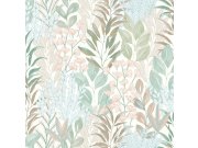 Na zalihama - Flis tapeta za zid bijela cvijeće listovi M86901 | Ljepilo gratis Flis tapeta za zid bijela cvijeće listovi M86901 | Ljepilo gratis