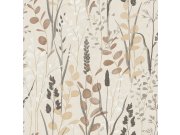 Flis tapeta za zid bež listovi trave A76203 | Ljepilo gratis