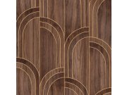 Flis tapeta za zid smeđa drvo 121149 | Ljepilo gratis