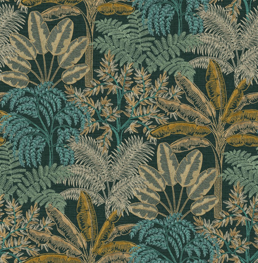 Na zalihama - Flis tapeta za zid crna listovi 127622 | Ljepilo gratis Flis tapeta za zid crna listovi 127622 | Ljepilo gratis - Na zalihama