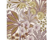 Na zalihama - Flis tapeta za zid oker-ljubičasta listovi A69001 | Ljepilo gratis Flis tapeta za zid oker-ljubičasta listovi A69001 | Ljepilo gratis