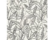 Na zalihama - Flis tapeta za zid sivo-crna listovi A71802 | Ljepilo gratis Flis tapeta za zid sivo-crna listovi A71802 | Ljepilo gratis