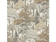 Flis tapeta za zid sivo-smeđa stabla A76301 | Ljepilo gratis