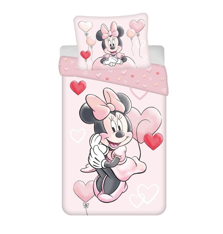 JERRY FABRICS Posteljina Minnie Balloon 02 Pamuk, 140/200, 70/90 cm - Posteljina sa licencijom
