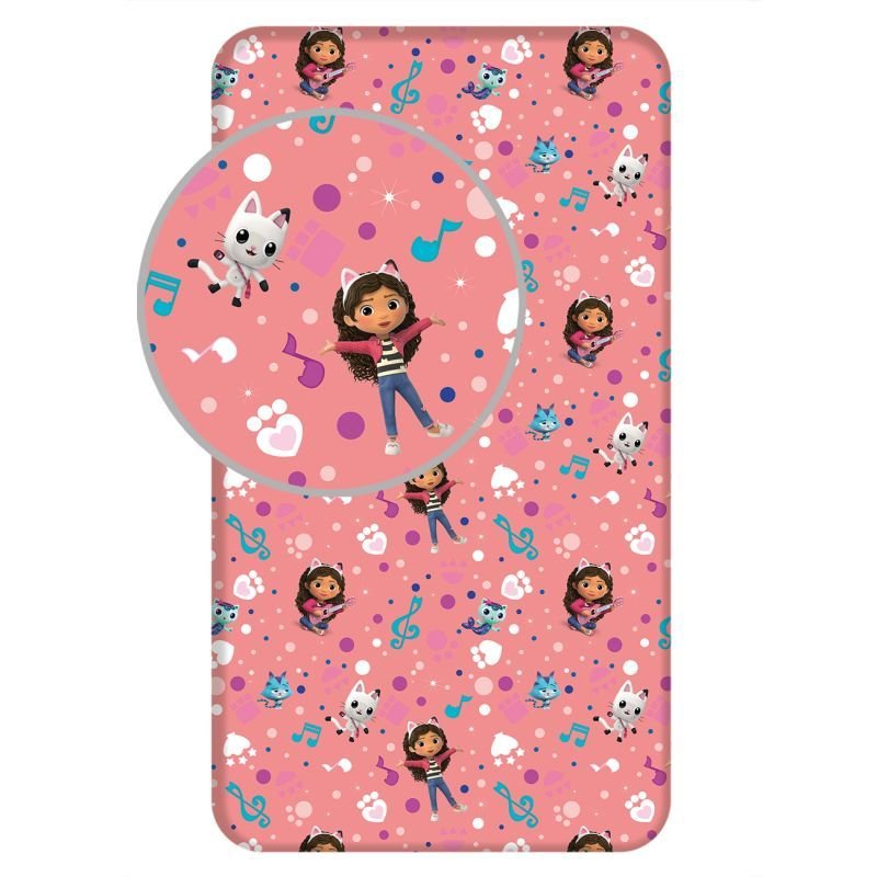 JERRY FABRICS Plahta Gabinina čarobna kućica Pamuk, 90/200 cm - plahte sa licencijom